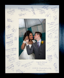 signing frame, signature frame, signature mounts, wedding signature mount